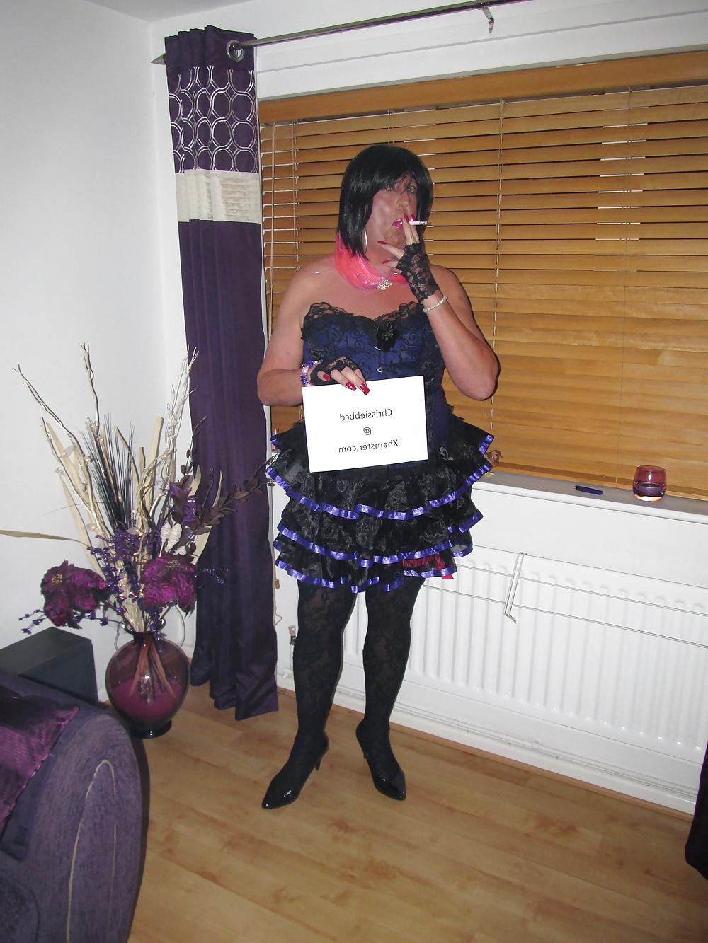 21P My new purple corset & Tu Tu