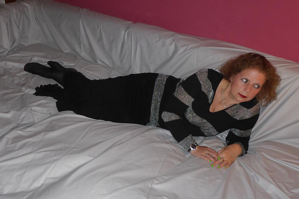 25P Wife dressed as French Maid, Stockings serving