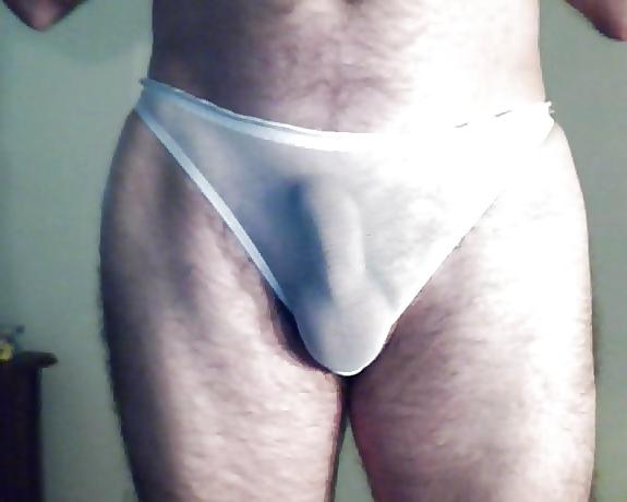 18P My small cock and my little panties neighbor.