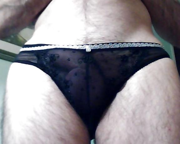 18P My small cock and my little panties neighbor.