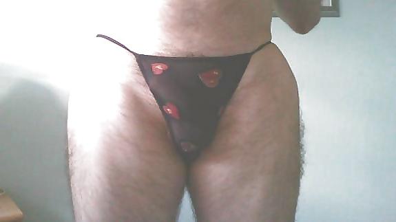 18P My small cock and my little panties neighbor.