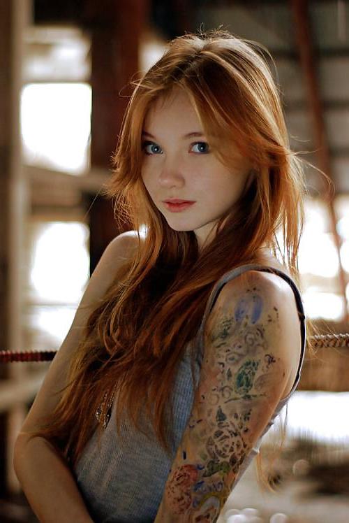 25P Redheads, Freckles, Pale Skin and Some Black and Whites