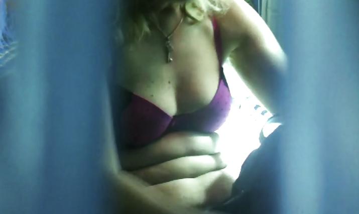 25P My wife tanning on hidden cam in our bedroom