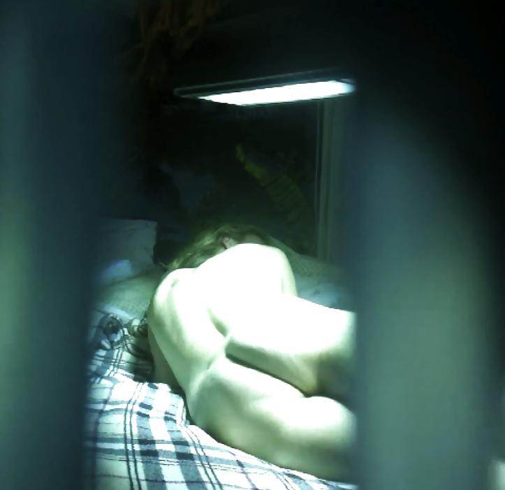 25P My wife tanning on hidden cam in our bedroom