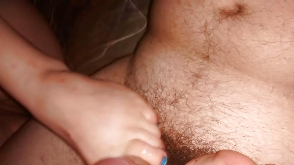 7P Blue and light blue toes