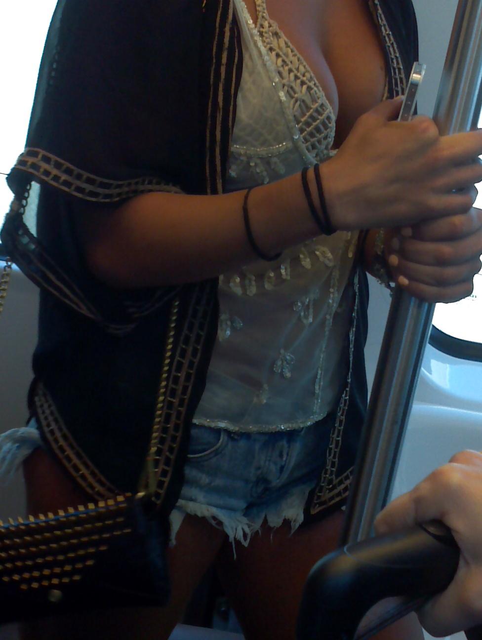 8P Dirty Teen Slut On Train