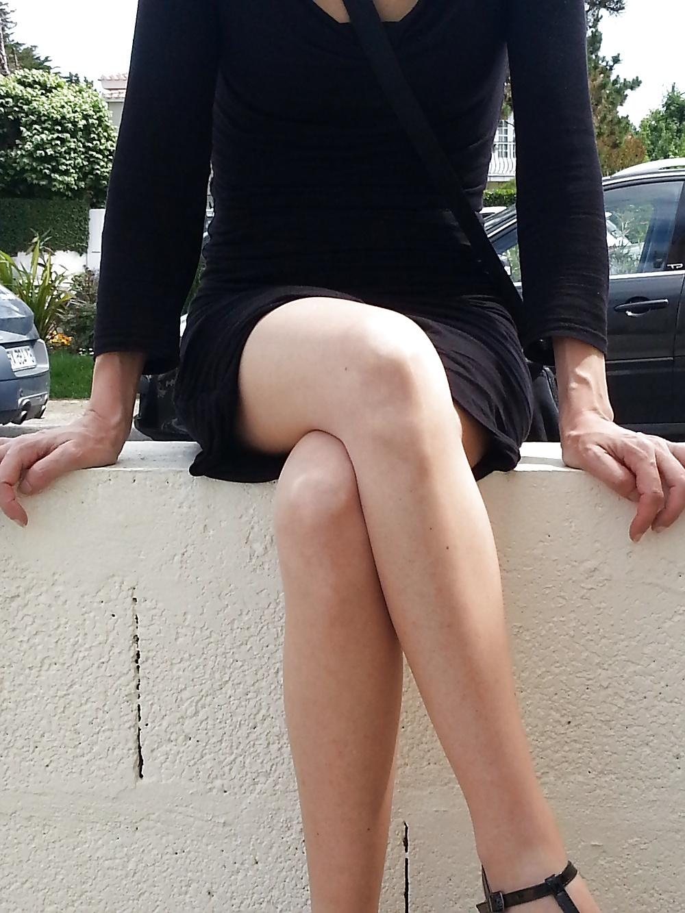 8P French hairy mature wife with pantihose