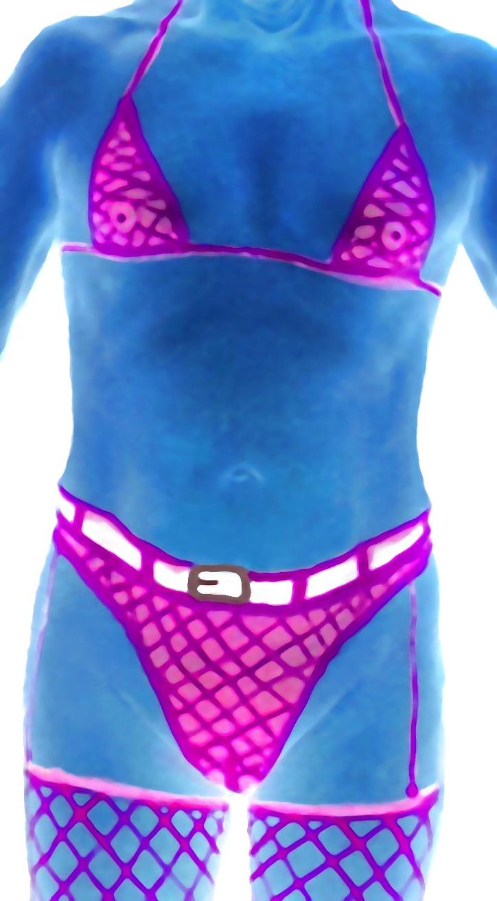 16P Crossdresser body painting