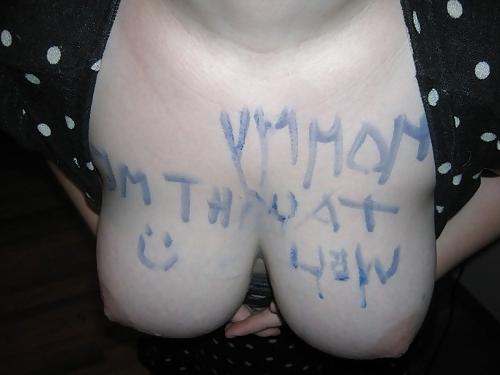 23P Bodywriting-Schlampen 2 ..