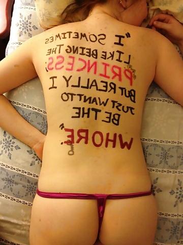 23P Bodywriting-Schlampen 2 ..