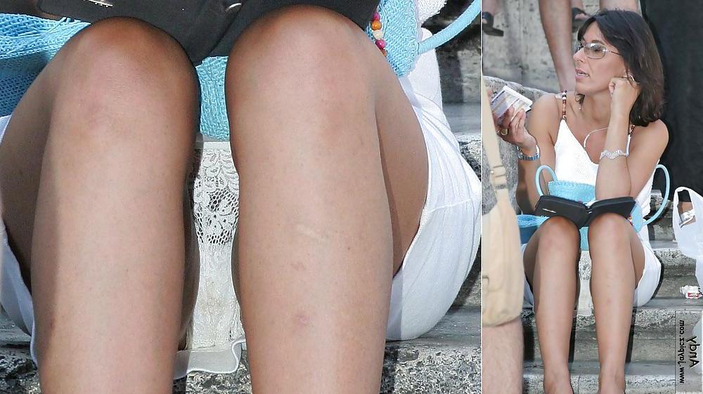 11P Candid voyeur upskirt with dirty panties and thongs