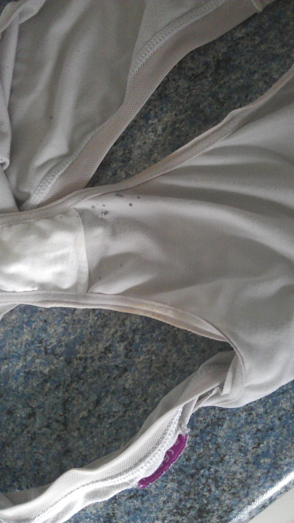6P Wifes dirty white panties