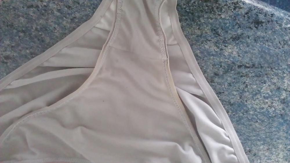 6P Wifes dirty white panties