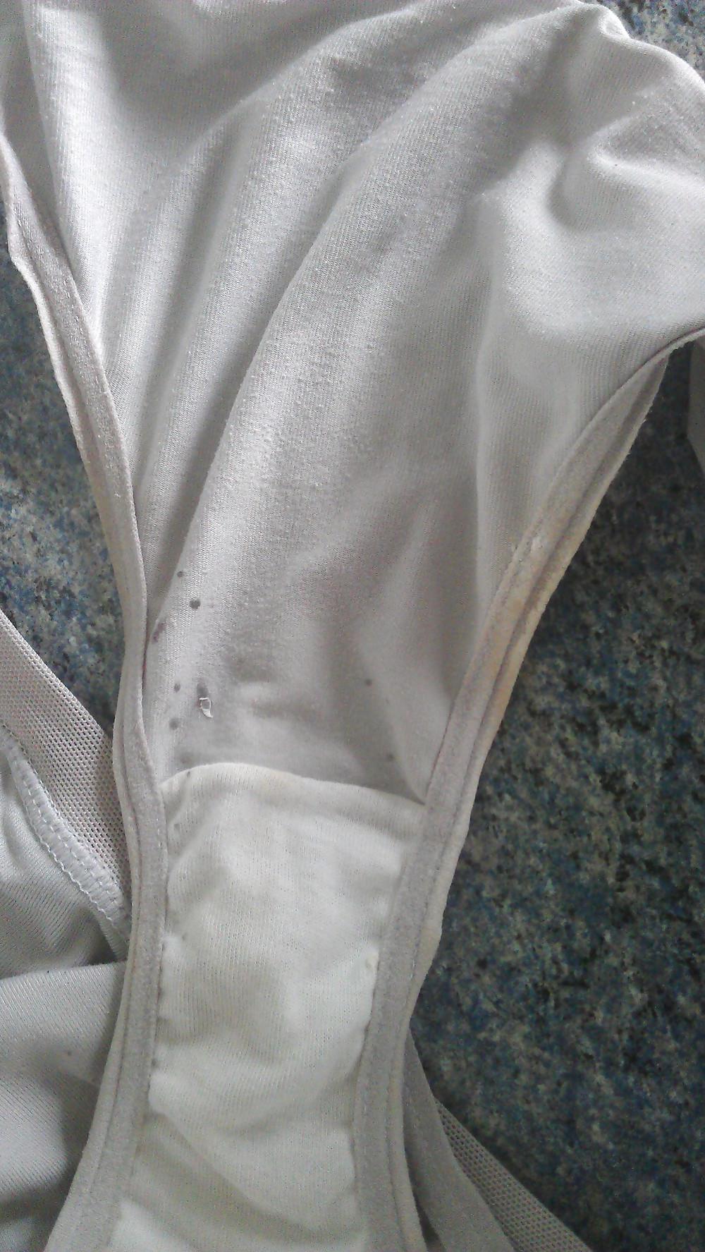6P Wifes dirty white panties