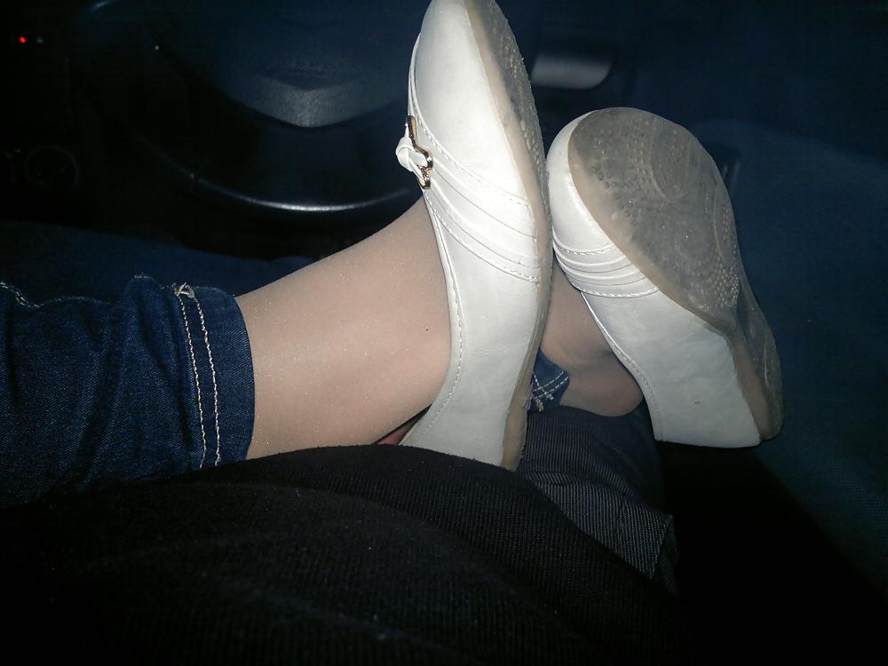 25P Nylon soles footjob hot