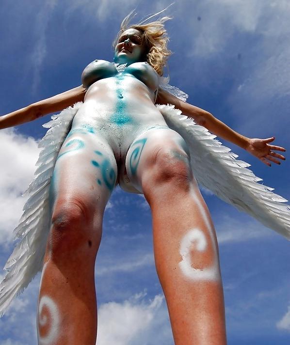25P Nude Girls in Body Paint - Session 1