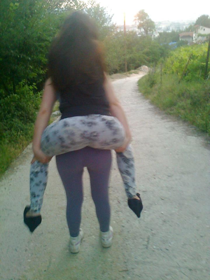 25P Macedonian and Serbian girls in yoga pants 