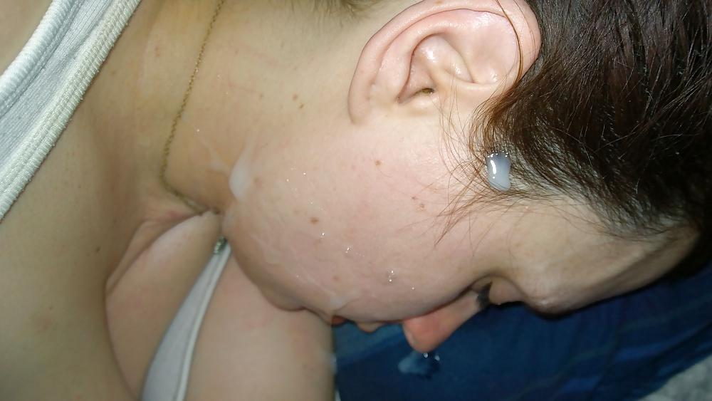 4P Cum of gf face 3