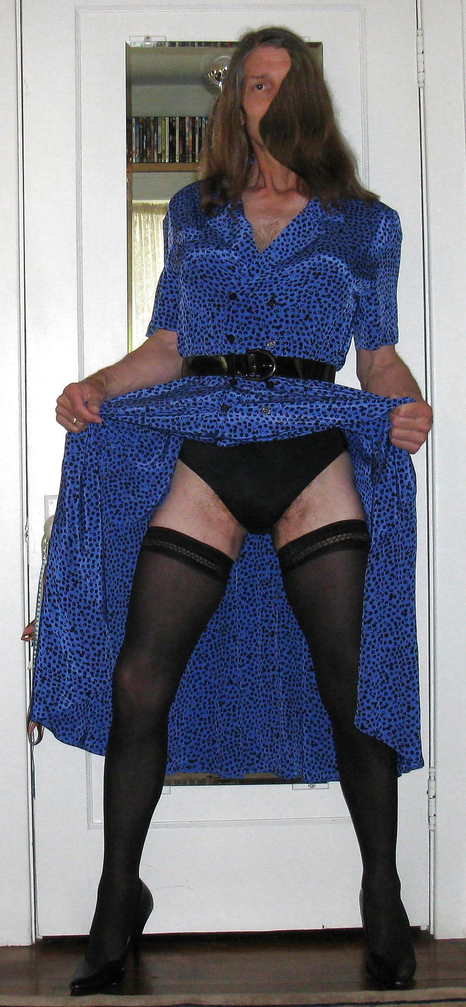 10P Crossdressing - Blue Leopard