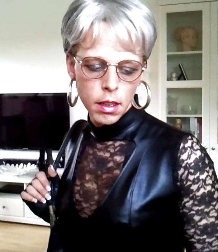 10P Sissy Sexy Leather Dress