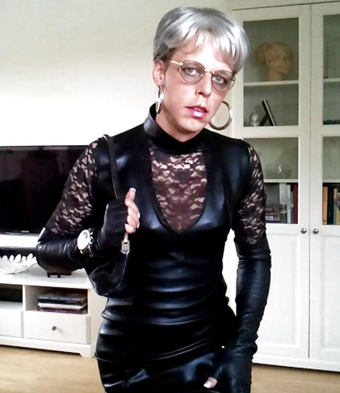 10P Sissy Sexy Leather Dress