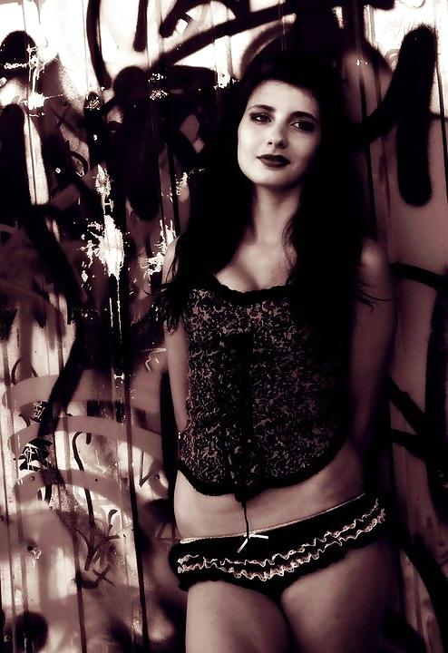 13P Hot young teen in corset