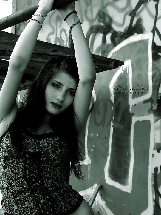 13P Hot young teen in corset