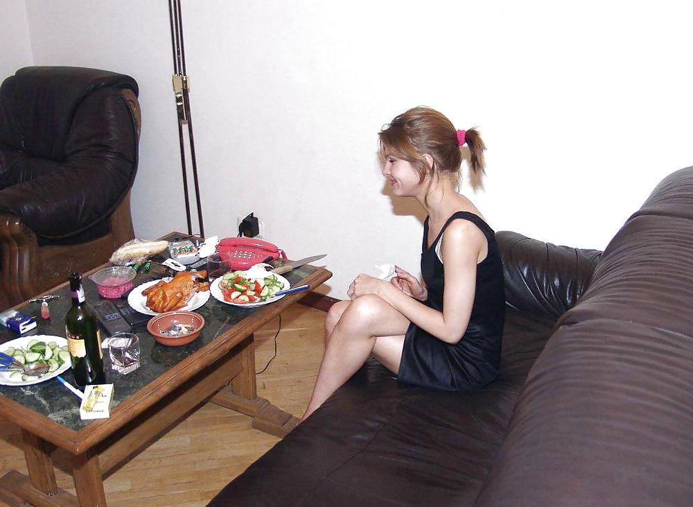 11P KEY - Home Sluts 09 Blk Dress Spicy in Kitchen & Smoking Hot