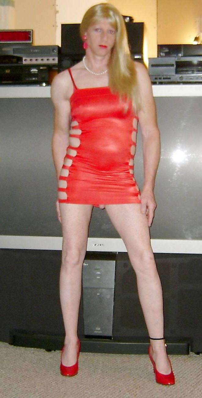 23P DEBBIE HEART IN MY RED STRAP DRESS