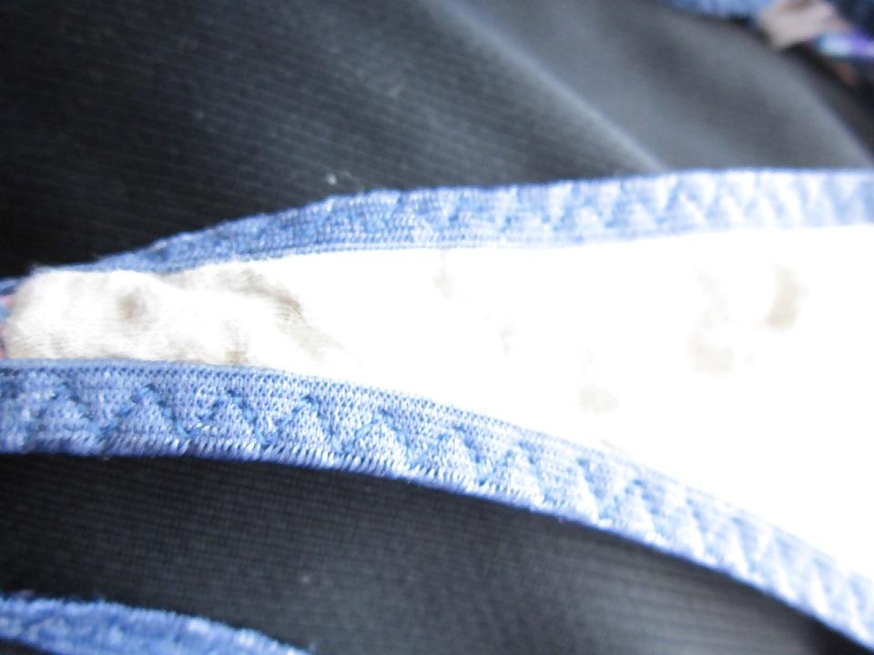 8P Mature Aunt's Dirty Panty Thong Taken From the Hamper