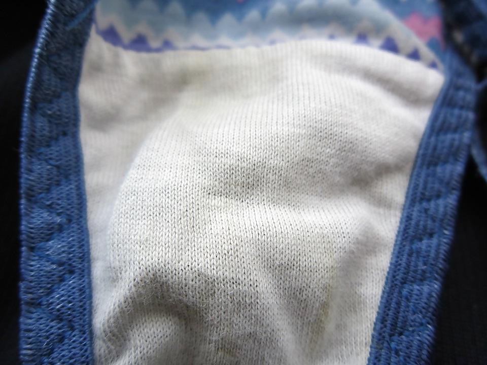 8P Mature Aunt's Dirty Panty Thong Taken From the Hamper