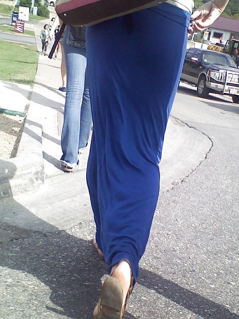 5P VPL Thong blue dress