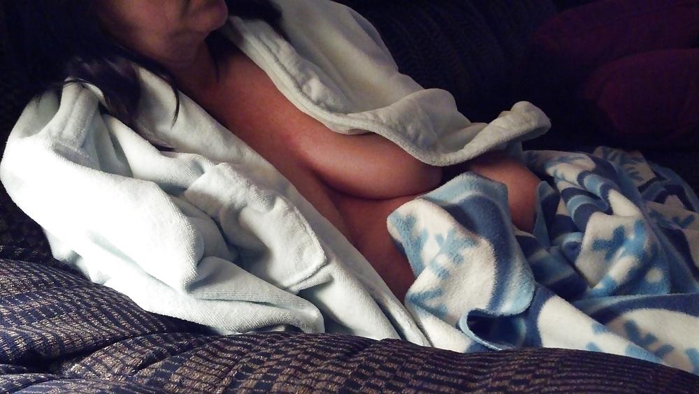 14P Watching football naked