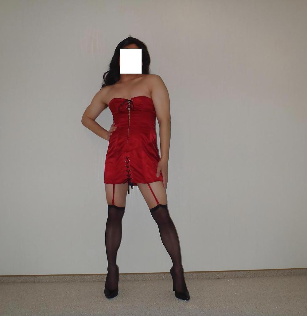 14P Red Corset Dress