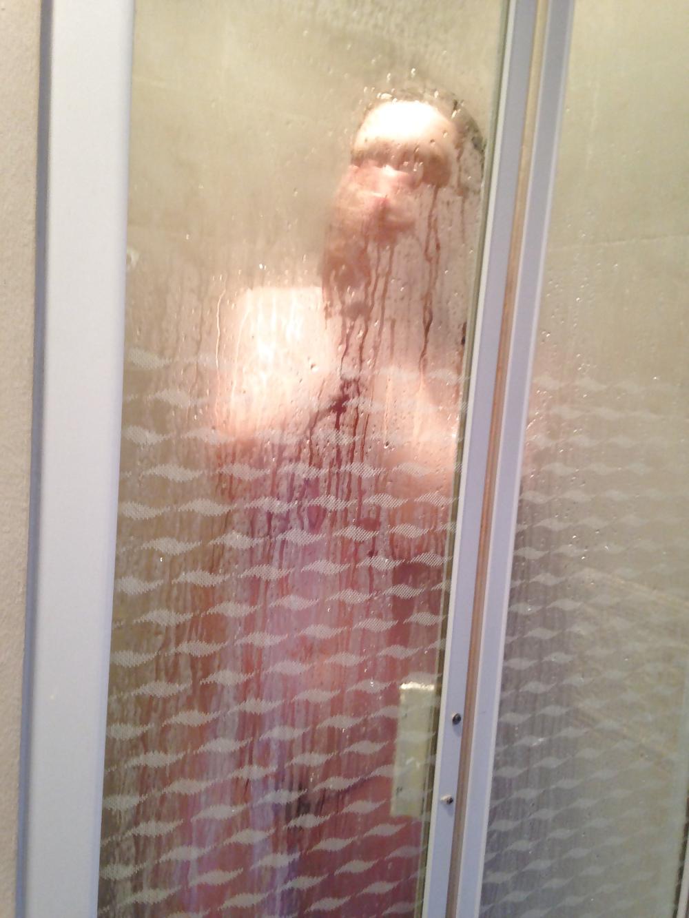 19P Chubby Mrs Showering & Dressing :-)