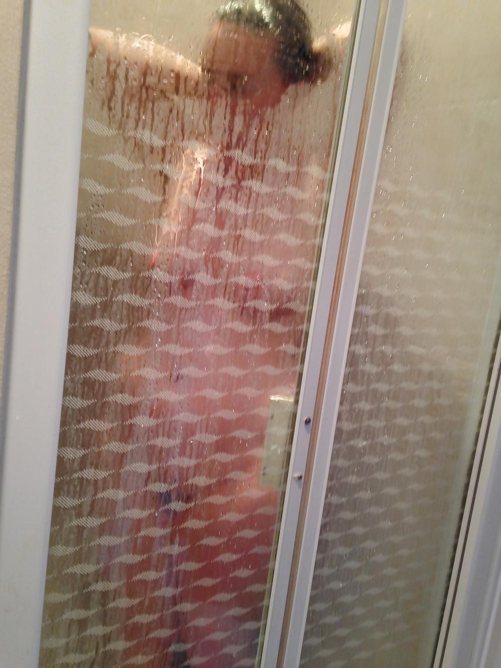 19P Chubby Mrs Showering & Dressing :-)