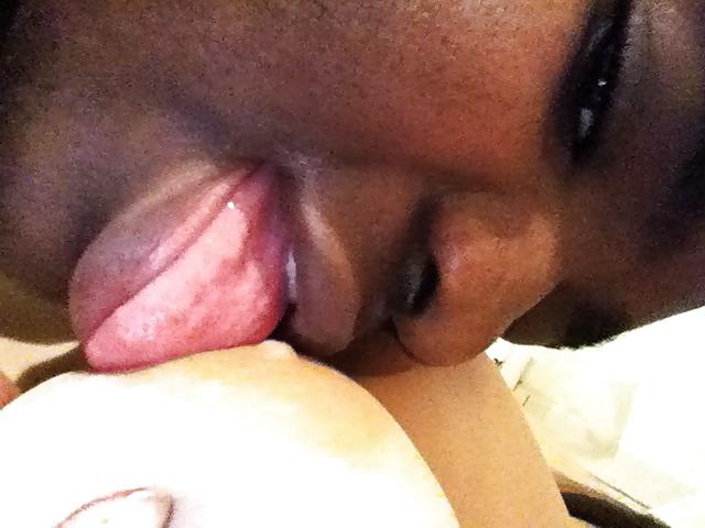 4P Sensual licking nipples