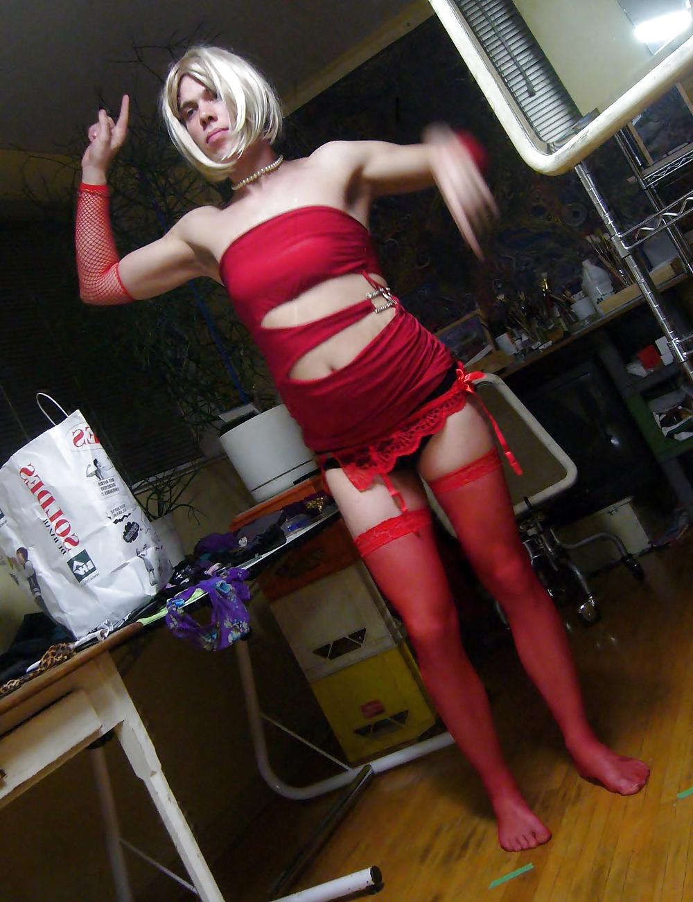 25P Wonderful Ass cross-dressing lady girl fun