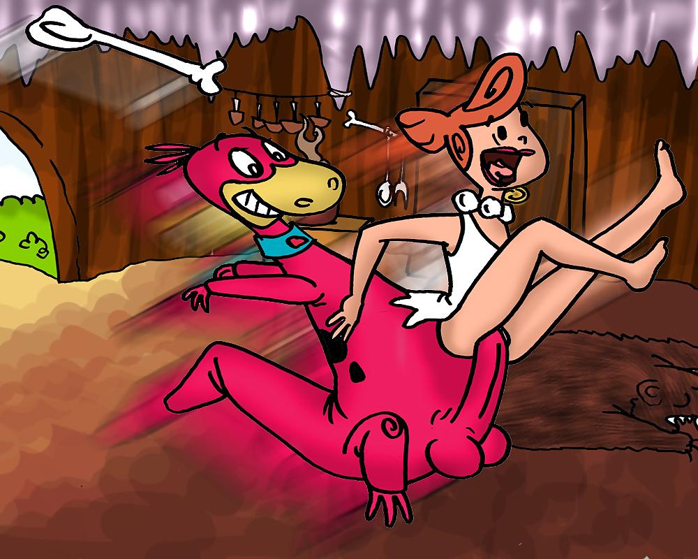 12P Flintstones in Cave Orgy