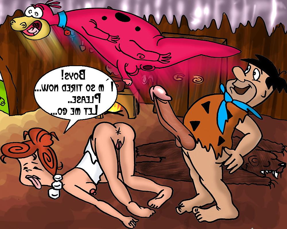 12P Flintstones in Cave Orgy