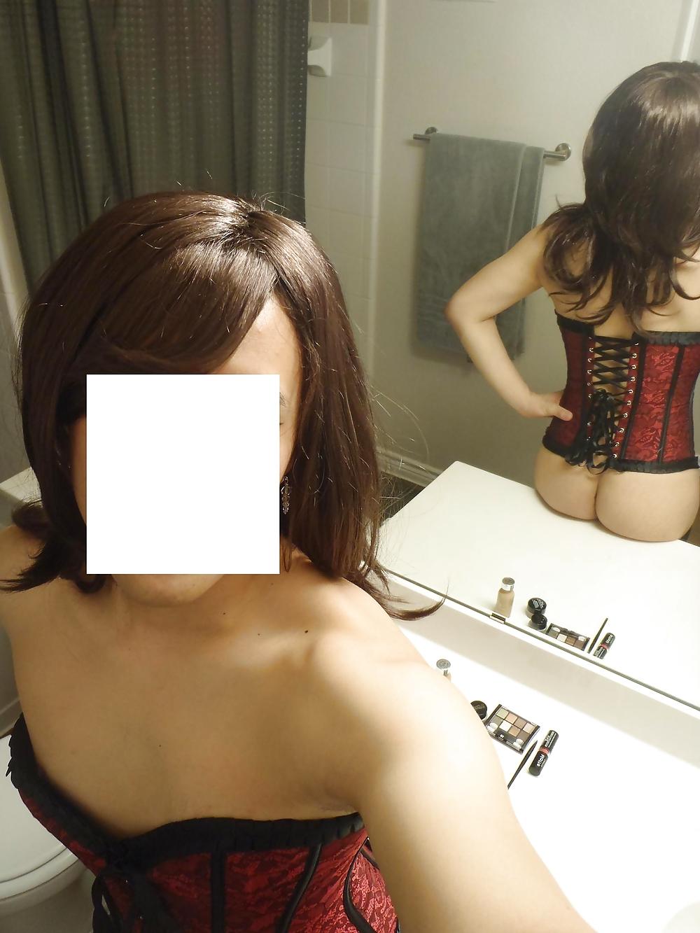 19P Red Corset