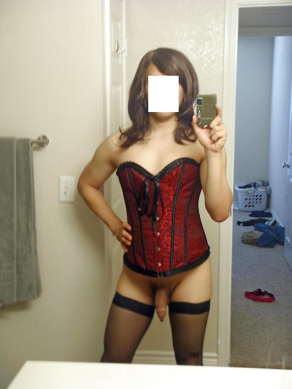 19P Red Corset