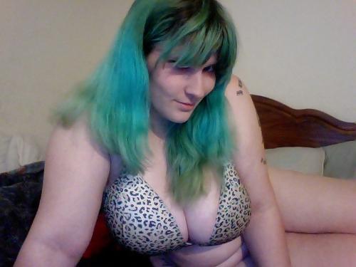 13P Sexy photos Green- Blue Hair
