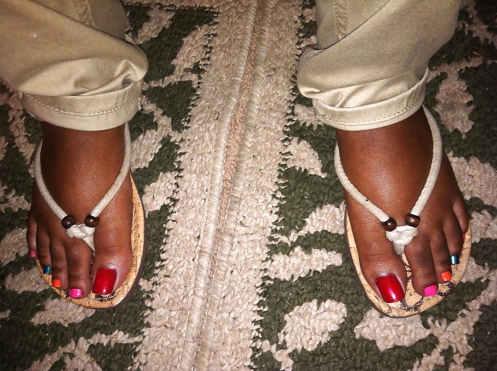25P Colorful Toes Footjob #2