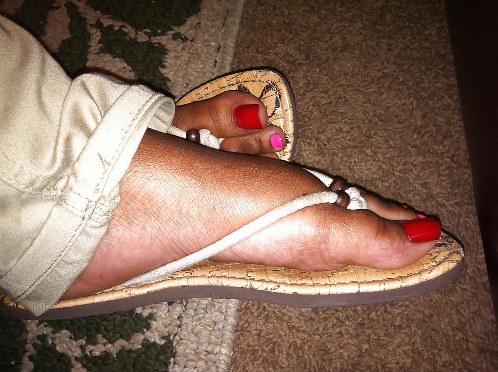 25P Colorful Toes Footjob #2