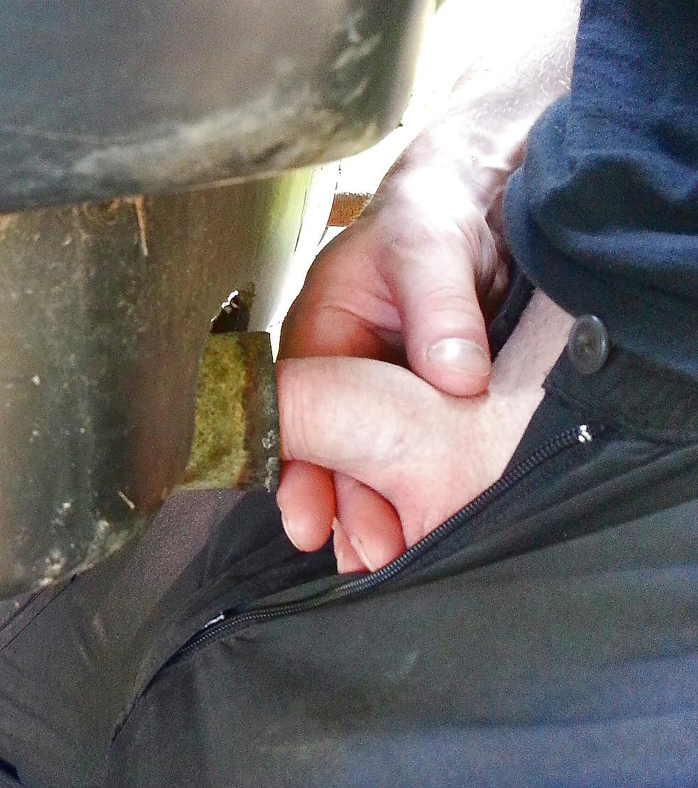 18P Young boy, his small dick and Construction machine 