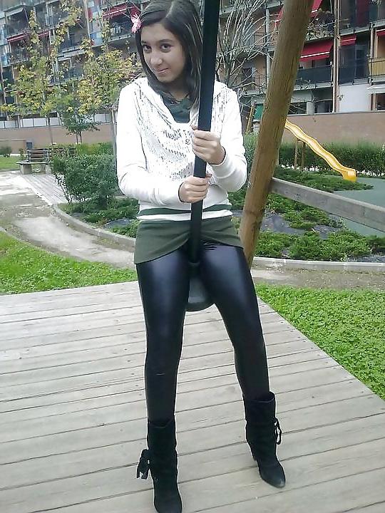 25P Dirty-Talk-Queen - black Leggings - found in xHamster