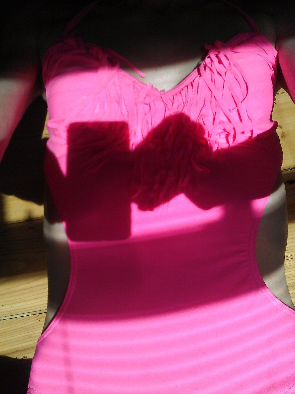 9P Pink Swimming Costume