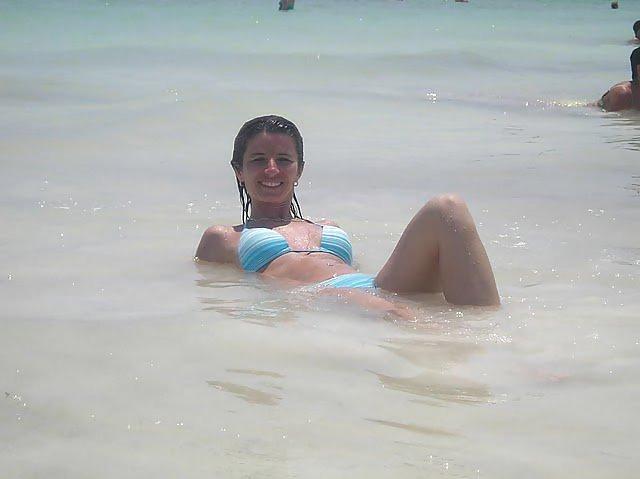 12P My slutty ex-wife topless. dirty comments please
