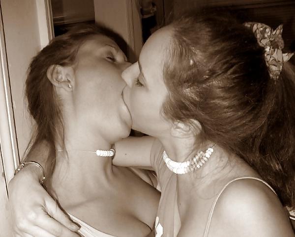 14P Lesbian couple Kim and Sarah in the bedroom